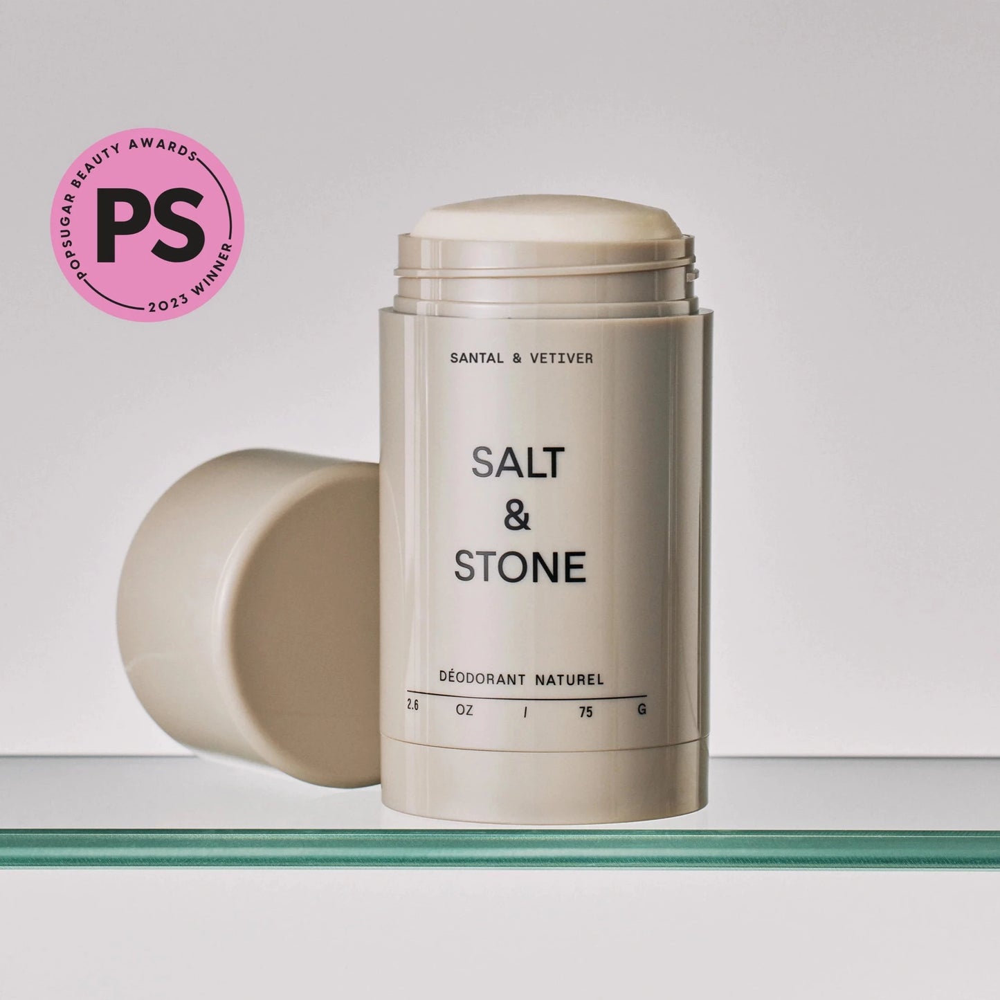 【兩件九折】Salt & Stone  檀香木+岩蘭草 天然體香劑 - 75g | 強效