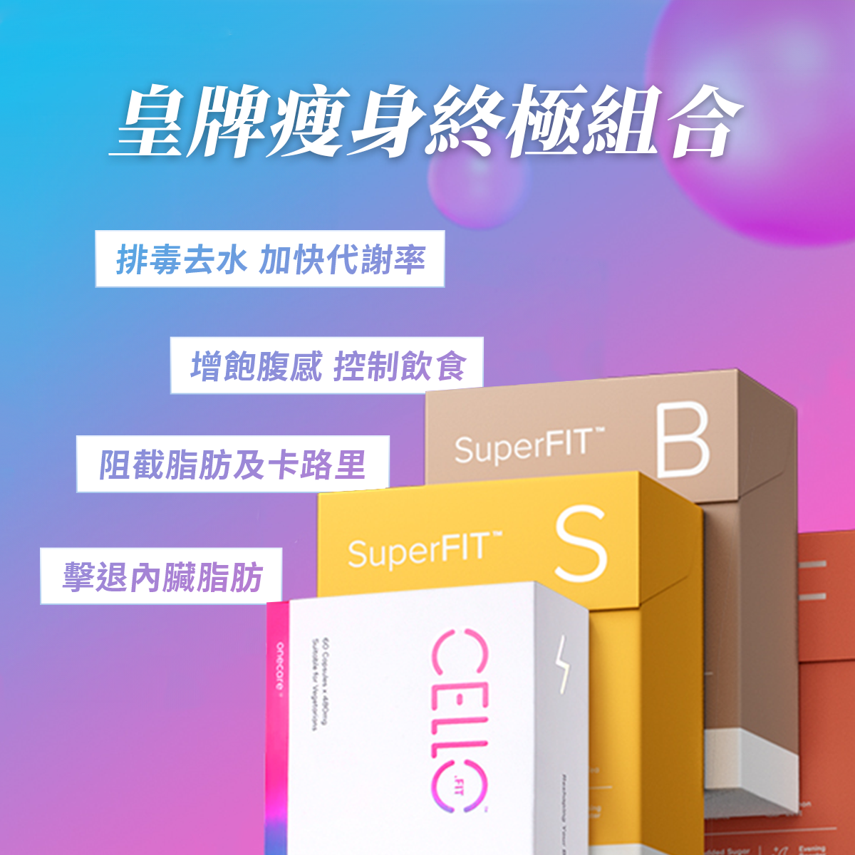 Onecare CelloFIT™ 纖體重塑身材保健品 (60粒)