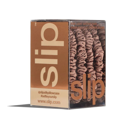 Slip Pure Silk Skinny Scrunchies Back to Basics 4件裝 - 7色