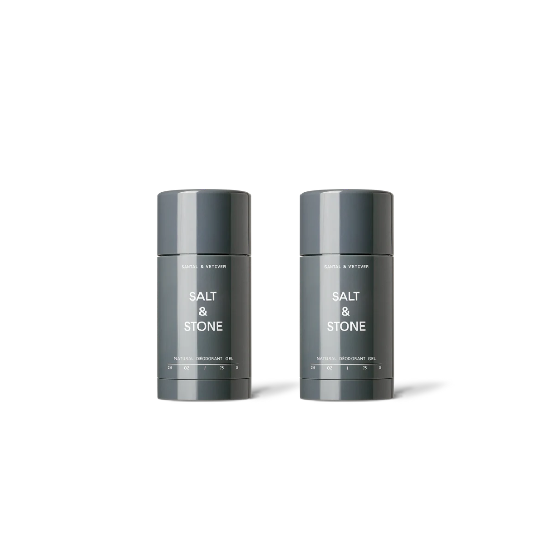 【兩件九折】Salt & Stone 檀香木+岩蘭草 天然體香劑 - 75g | 敏感肌適用